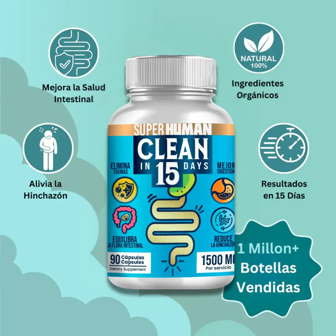 Clean15 Limpieza Completa Estomacal en 15 días - SuperHuman