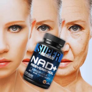 NAD + Resveratrol - Cápsulas de Reparación Celular Antienvejecimiento y Energía Extra (120 Cápsulas)